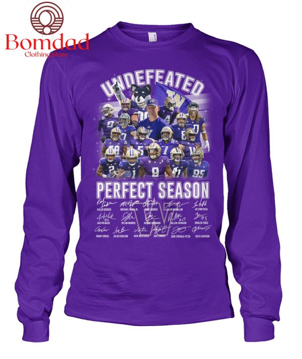 Washington Huskies Undefeated Perfect Season T Shirt