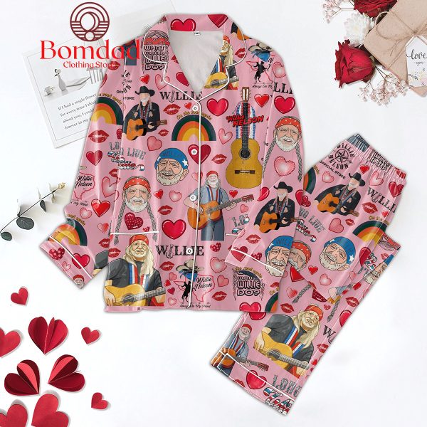 Willie Nelson Valentine What Would Willie Do Pajamas Set