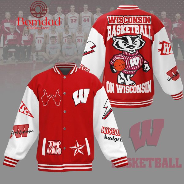 Wisconsin Badgers Basketball On Wisconsin Baseball Jacket