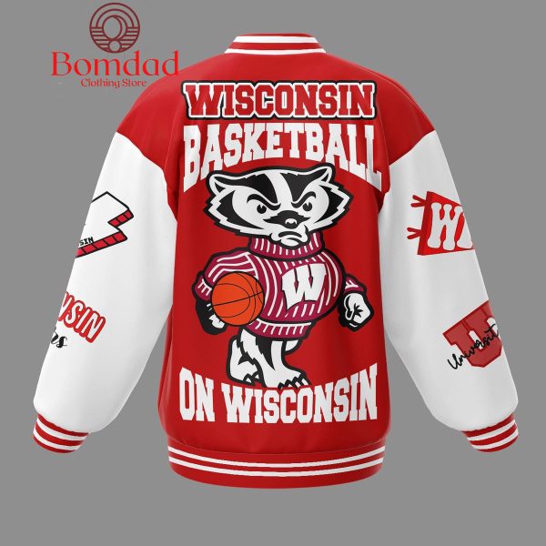Wisconsin Badgers Basketball On Wisconsin Baseball Jacket