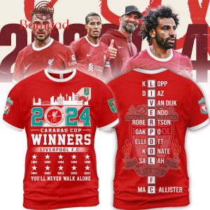 2024 Carabao Cup Winners Liverpool FC Hoodie T Shirt
