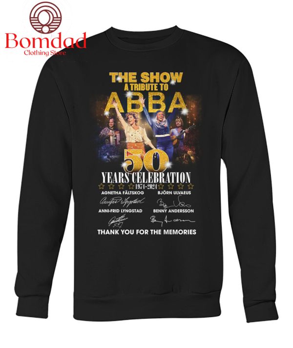 ABBA The Show 50 Years Of Memories T Shirt