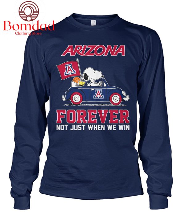 Arizona Wildcats Love Snoopy Forever Fan T Shirt