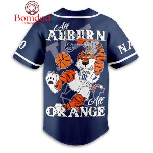 Auburn Tigers All Auburn Personalized Baseball Jersey