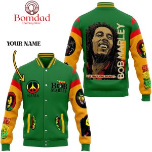 Bob Marley Let’s Get Together Fan Personalized Baseball Jacket