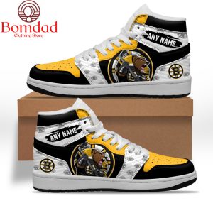 Boston Bruins Mascot Personalized Air Jordan 1 Shoes