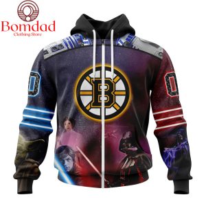 Boston Bruins Star Wars Collaboration Personalized Hoodie Shirts