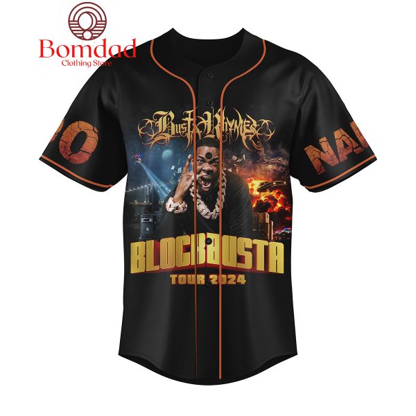Busta Rhymes Blockbusta Tour 2024 Fan Personalized Baseball Jersey