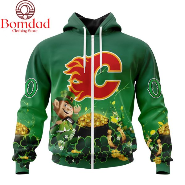 Calgary Flames St. Patrick’s Day Personalized Hoodie Shirts
