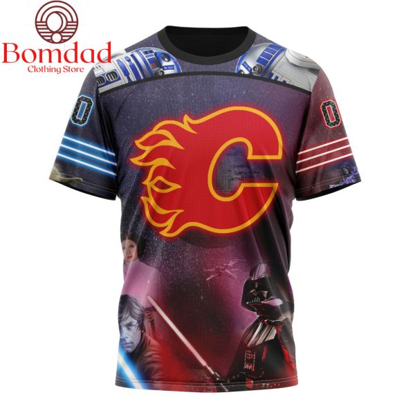 Calgary Flames Star Wars Collaboration Personalized Hoodie Shirts