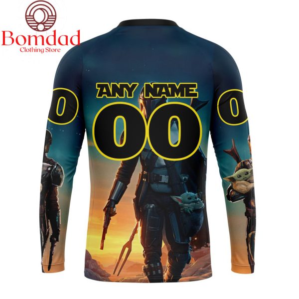 Calgary Flames Star Wars The Mandalorian Personalized Hoodie Shirts