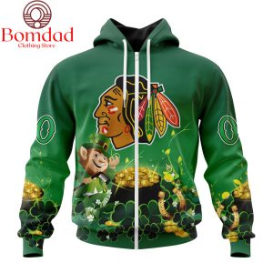 Chicago Blackhawks St. Patrick’s Day Personalized Hoodie Shirts