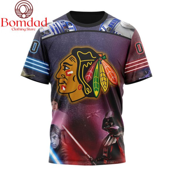 Chicago Blackhawks Star Wars Collaboration Personalized Hoodie Shirts