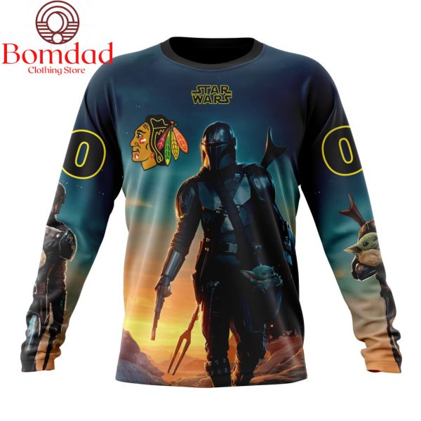 Chicago Blackhawks Star Wars The Mandalorian Personalized Hoodie Shirts