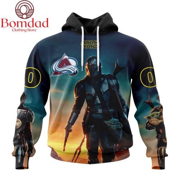 Colorado Avalanche Star Wars The Mandalorian Personalized Hoodie Shirts