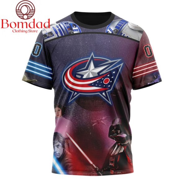 Columbus Blue Jackets Star Wars Collaboration Personalized Hoodie Shirts