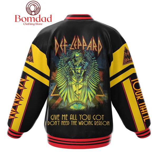 Def Leppard Give Me All You Got Personalized Baseball Jacket