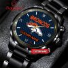 Detroit Lions Fan Personalized Black Steel Watch