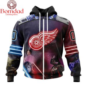 Detroit Red Wings Star Wars Collaboration Personalized Hoodie Shirts