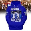 Duke Blue Devils Basketball Staring 5 Fan Hoodie Shirt White