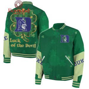Duke Blue Devils Luck St. Patrick Day Baseball Jacket