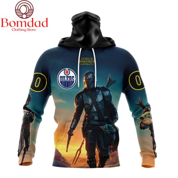 Edmonton Oilers Star Wars The Mandalorian Personalized Hoodie Shirts