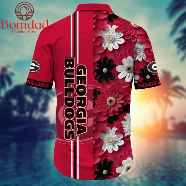 Georgia Bulldogs Fan Flower Hawaii Shirts