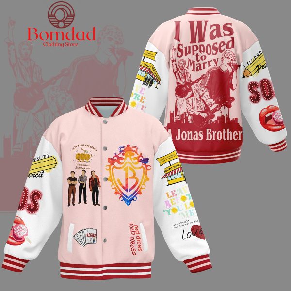 Jonas Brothers Red Dress I Was Supposed To Marry Baseball Jacket