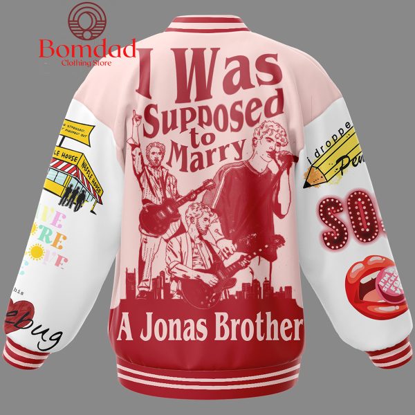 Jonas Brothers Red Dress I Was Supposed To Marry Baseball Jacket