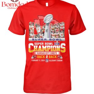 Kansas City Chiefs Back 2 Back Champions 2024 T Shirt