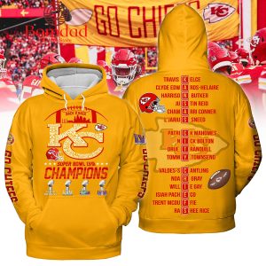 Kansas City Chiefs Super Bowl Champions Back 2 Back Gold Home Hoodie Sweatshirt T Shirt