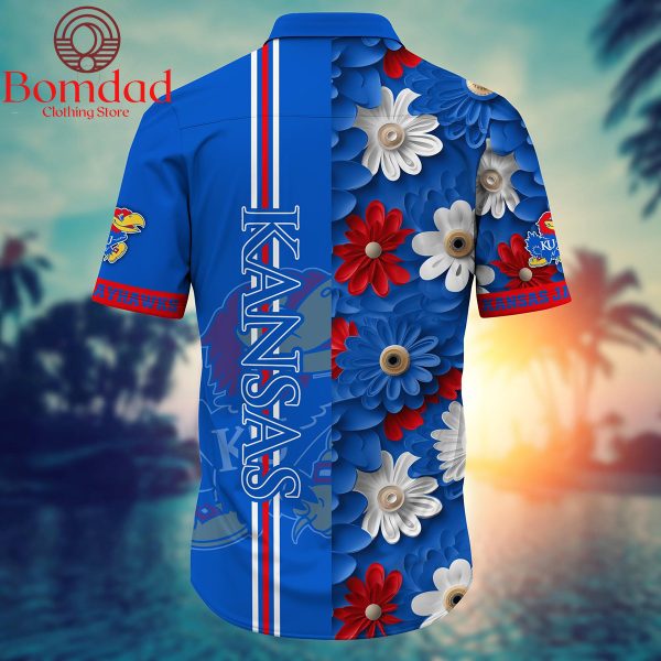 Kansas Jayhawks Fan Flower Hawaii Shirts