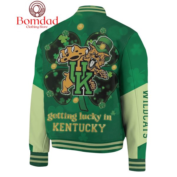 Kentucky Wildcats Luck St. Patrick Day Baseball Jacket
