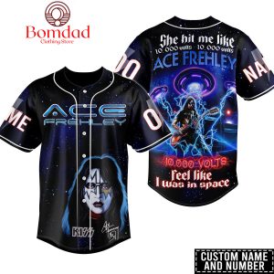 Kiss Ace Prehley In Space Personalized Baseball Jersey