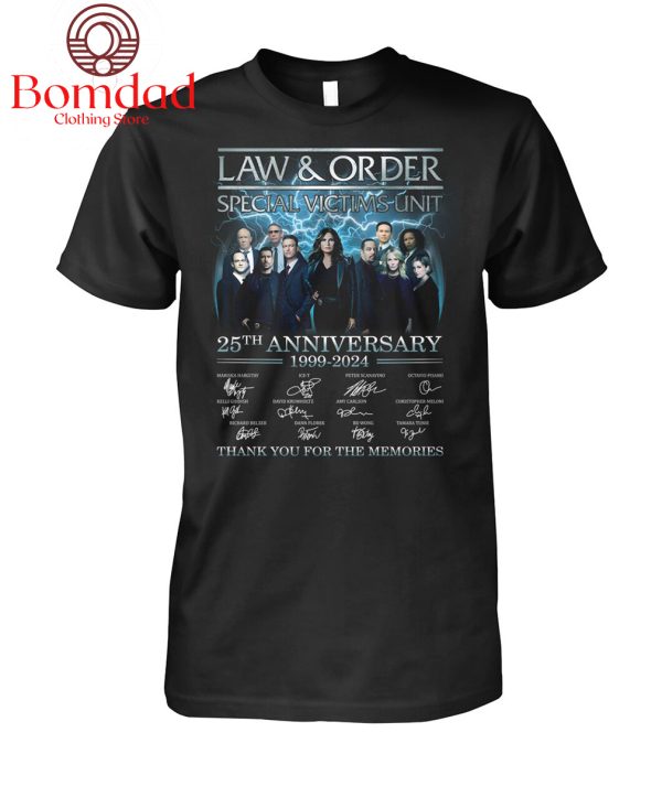 Law And Order SVT 25 Years Of The Memories T Shirt