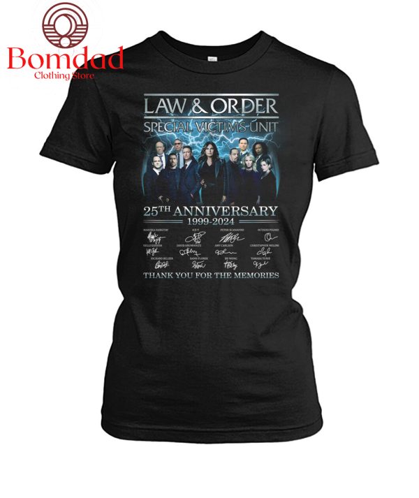 Law And Order SVT 25 Years Of The Memories T Shirt