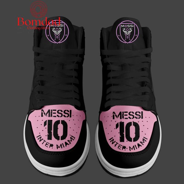 Lionel Messi 10 Pink Air Jordan 1 Shoes