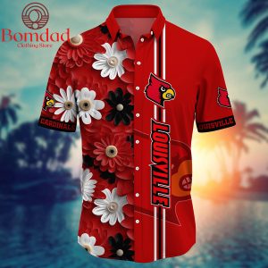 Louisville Cardinals Fan Flower Hawaii Shirts
