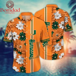 Miami Hurricanes Fan Flower Hawaii Shirts