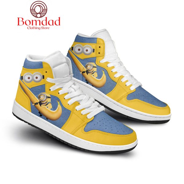 Minions Movie I Love Banana Air Jordan 1 Shoes