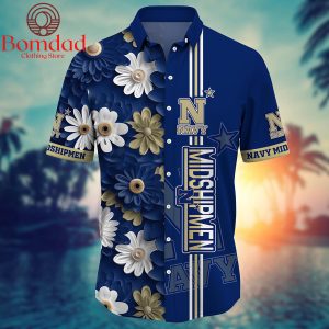 Navy Midshipmen Fan Flower Hawaii Shirts