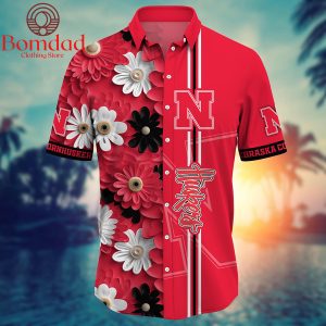 Nebraska Cornhuskers Fan Flower Hawaii Shirts