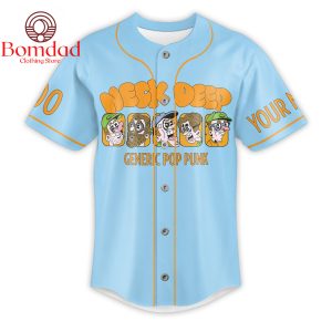 Neck Deep Live In America 2024 With Drain Bearings Higher Power Personalized Baseball Jersey