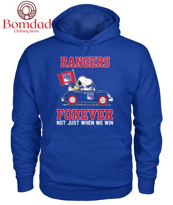 New York Rangers Love Snoopy Forever Fan T Shirt