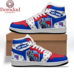 New York Rangers Mascot Personalized Air Jordan 1 Shoes