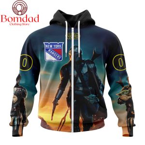New York Rangers Star Wars The Mandalorian Personalized Hoodie Shirts