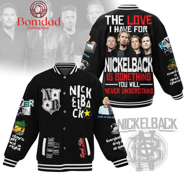 Nickelback Rock Star Having Fun Baseball Jacket