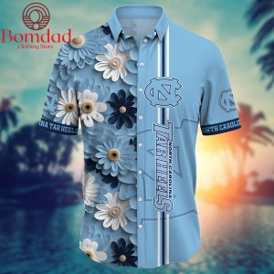 North Carolina Tar Heels Fan Flower Hawaii Shirts