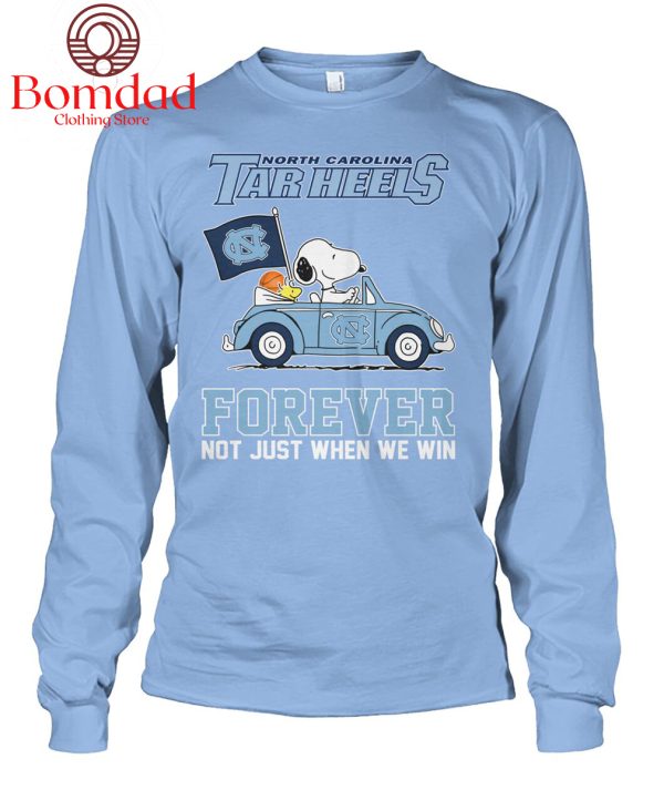North Carolina Tar Heels Snoopy Forever Fan T Shirt