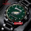 New York Jets Fan Personalized Black Steel Watch